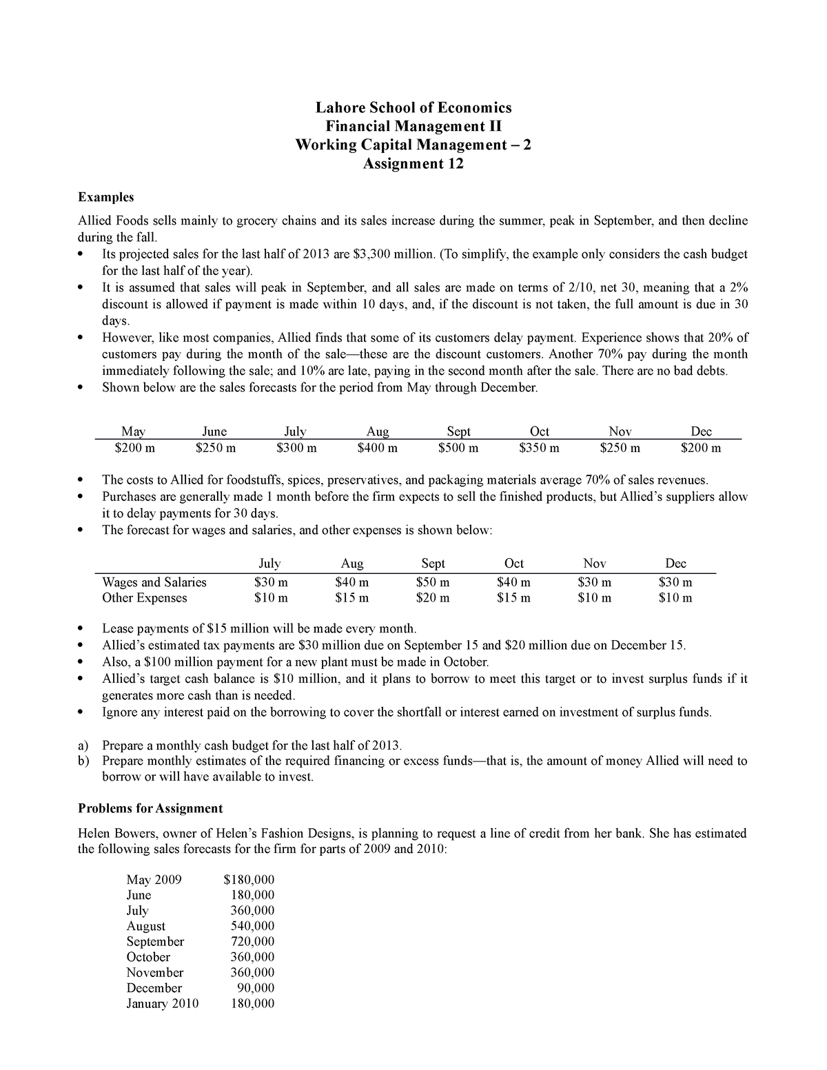 assignment work lahore