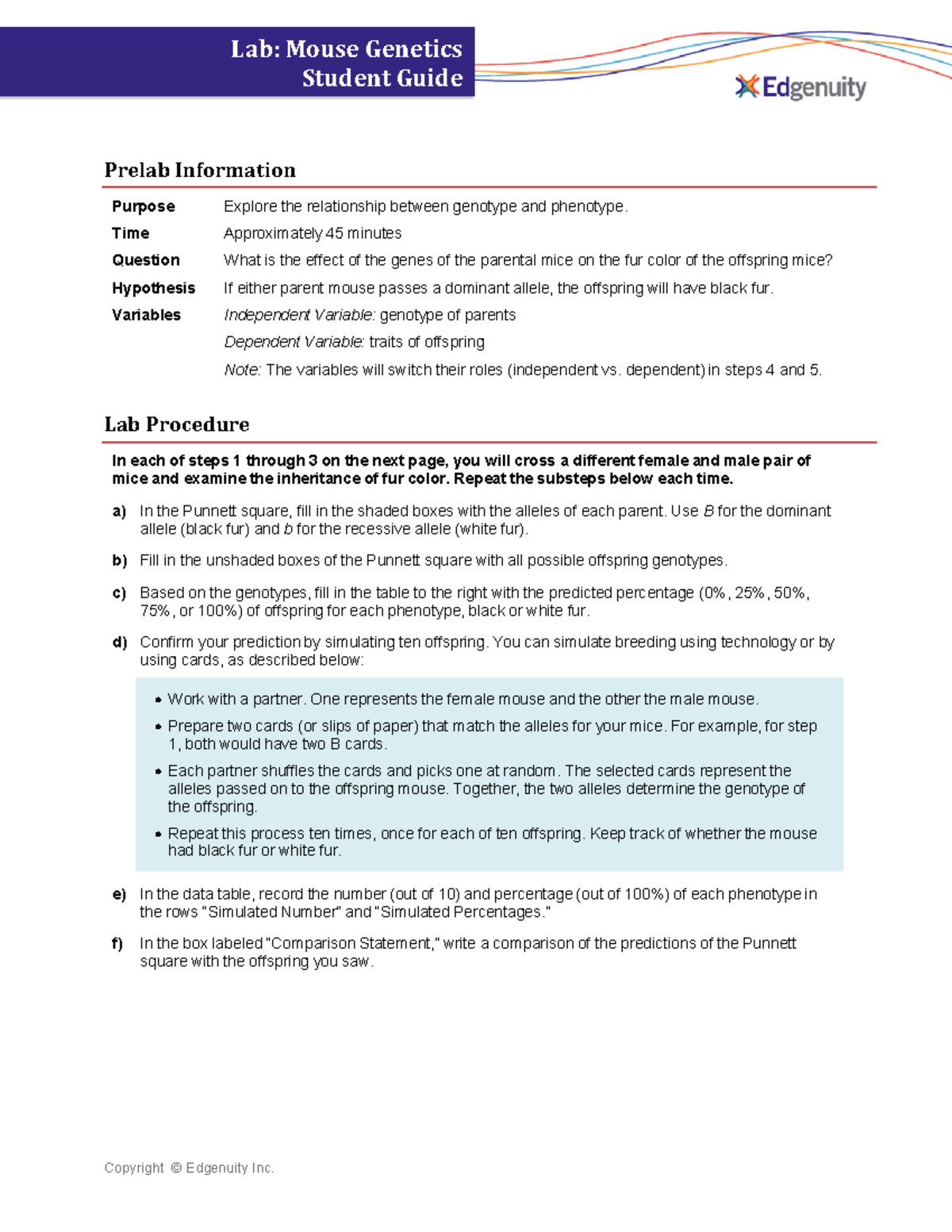 3209 06 04 student guide Lab Mouse Student Guide Prelab