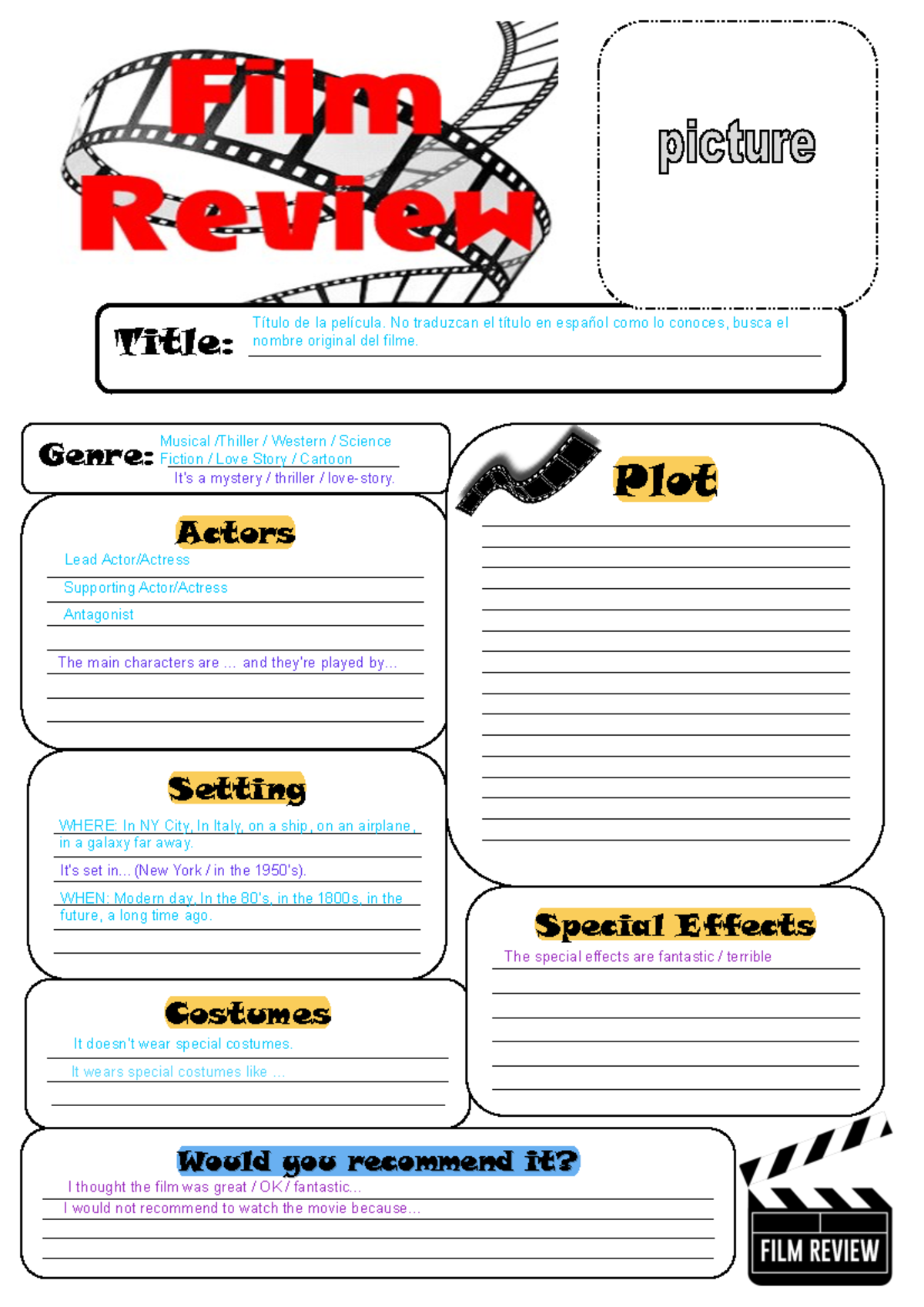 movie-review-vocabulary-genre-title