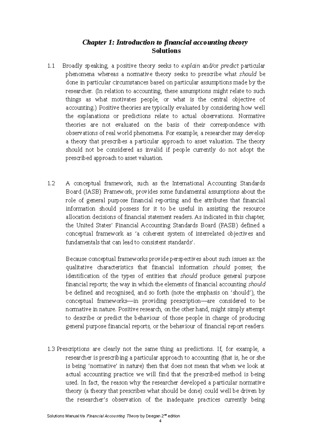 SM Chapter 1 Introduction to financial accounting theory - Chapter 1 ...
