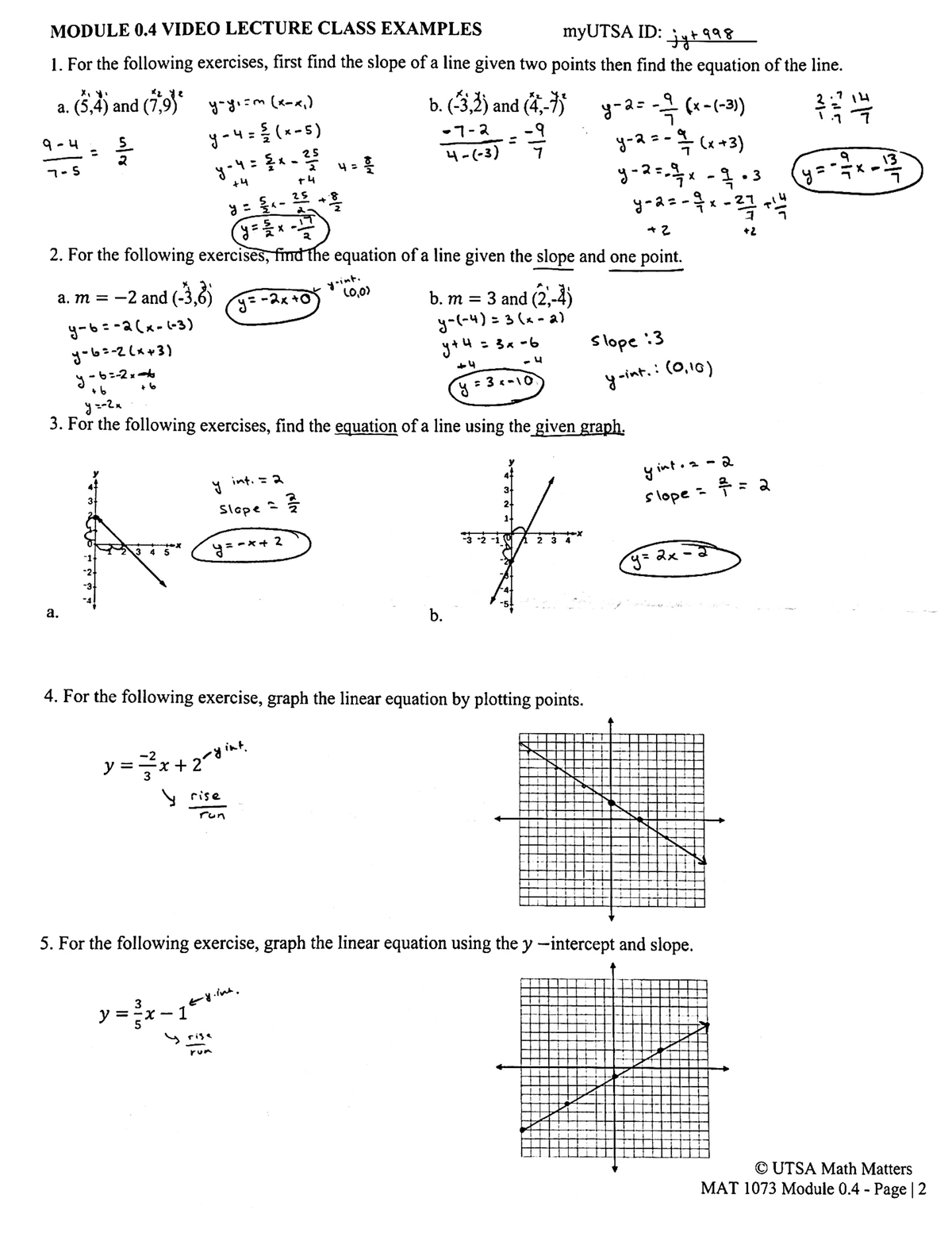 Jun 9, Doc 1 - 0.4 homework practice problems - MAT 1073 - Studocu