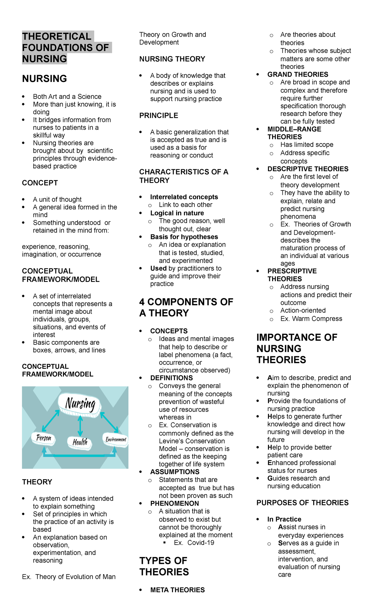 Inbound 6268942195316085590 THEORETICAL FOUNDATIONS OF NURSING