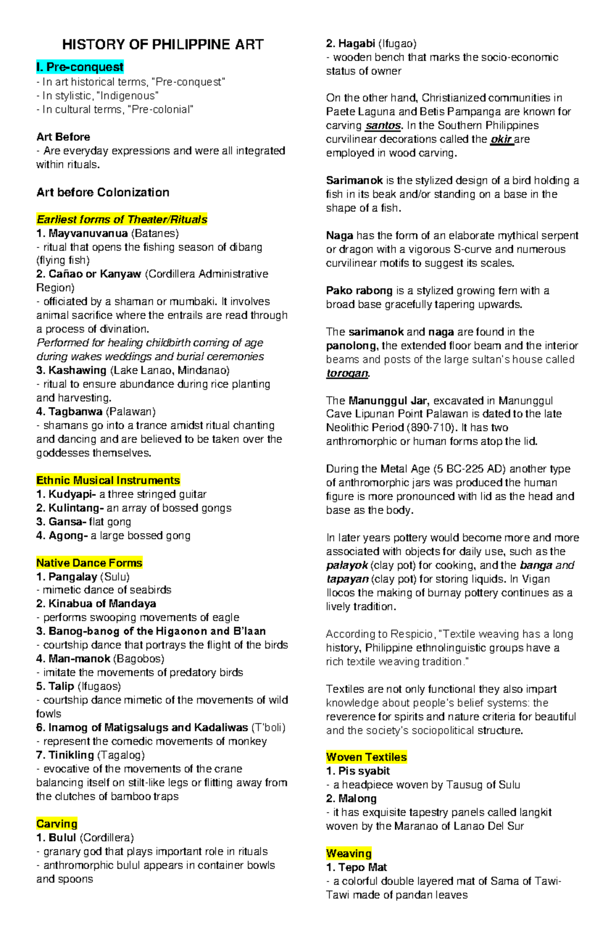 Conphilarts The Philippine Contemporary Art can be classified into seven major art forms