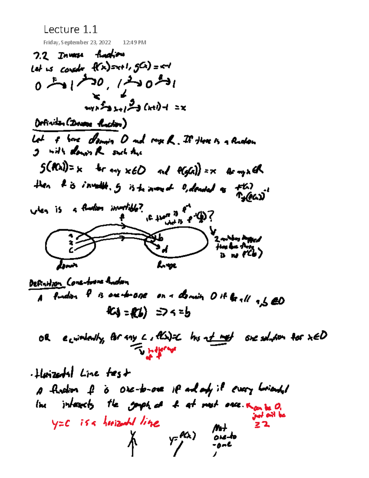 Math 31B Lecture 2 - MATH 31B - Lecture 1. Friday, September 23, 2022 ...