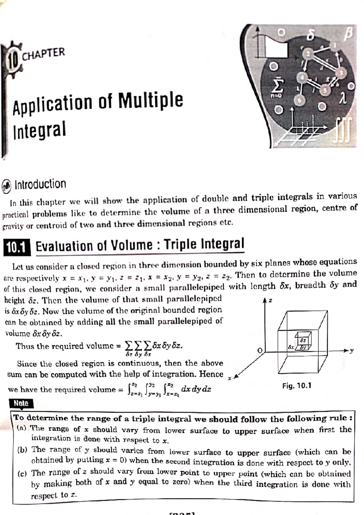 Application of Multiple Integral - Software Engineering - Studocu