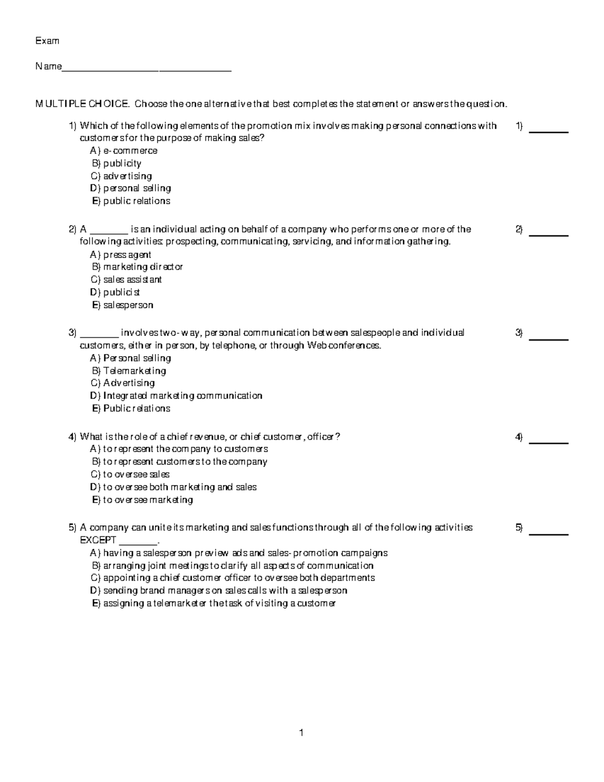Chapter 16 - Exam Name___________________________________ MULTIPLE ...
