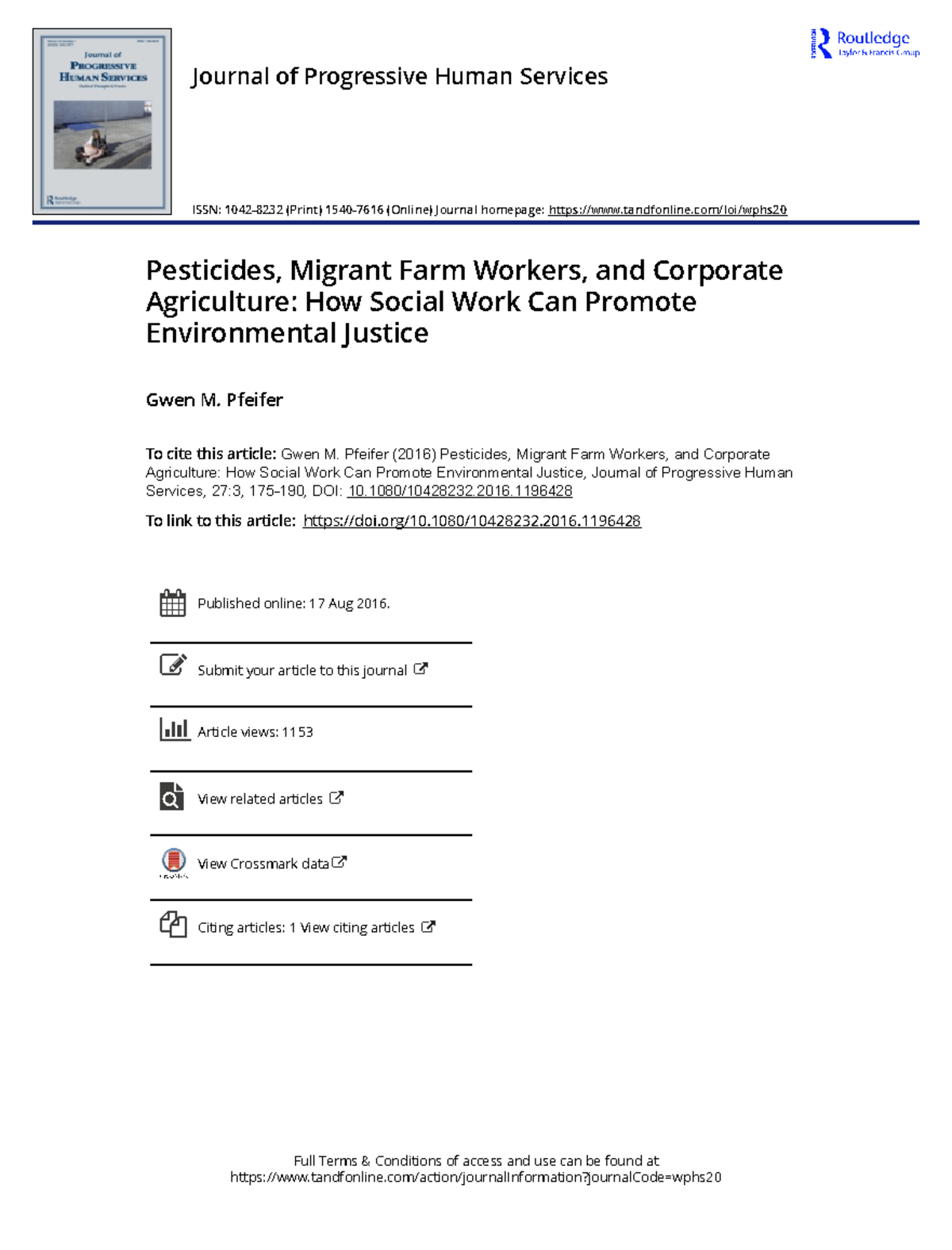 Pesticides Migrant Farm Workers and Corporate Agriculture How Social ...