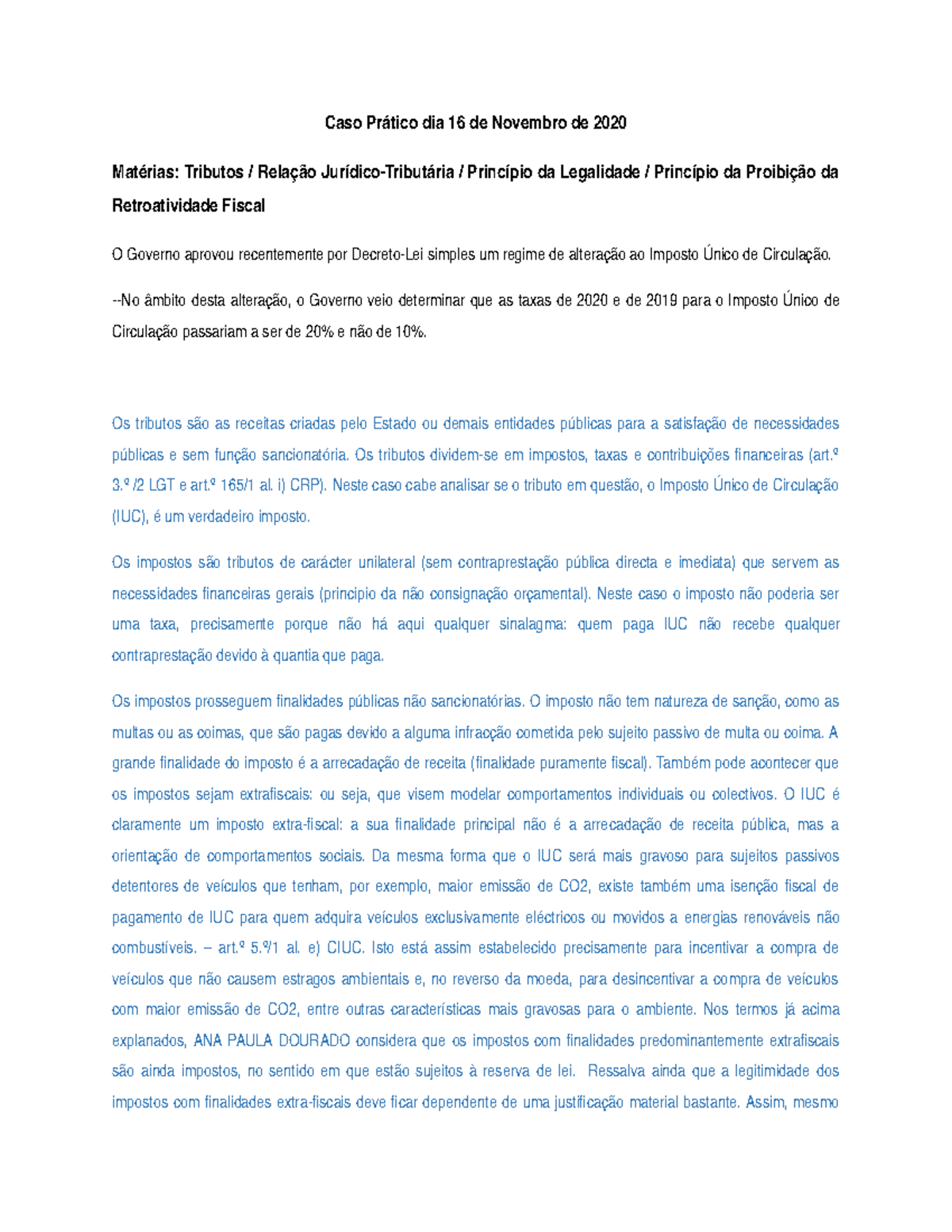 Caso Pratico Dia 16 11 Df Caso Pr Tico Dia 16 De Novembro De Mat Studocu