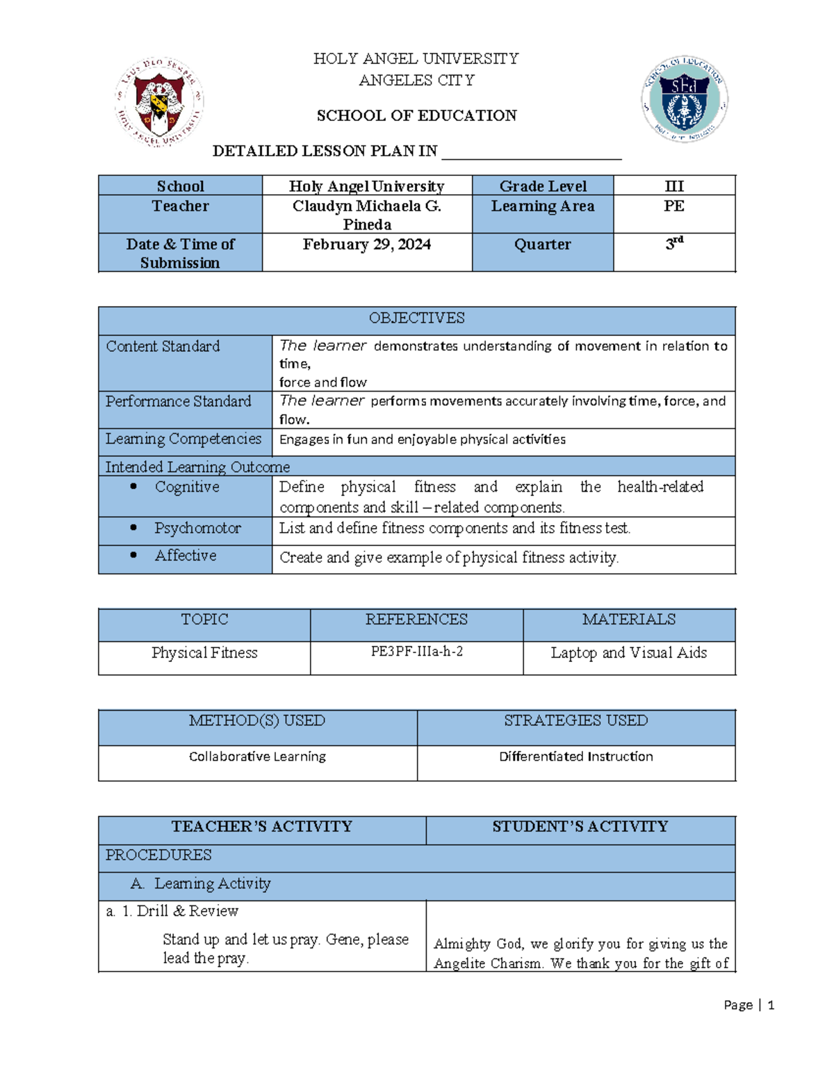 Detailed-Lesson-Plan-Pineda, Claudyn Michaela G - ANGELES CITY SCHOOL ...