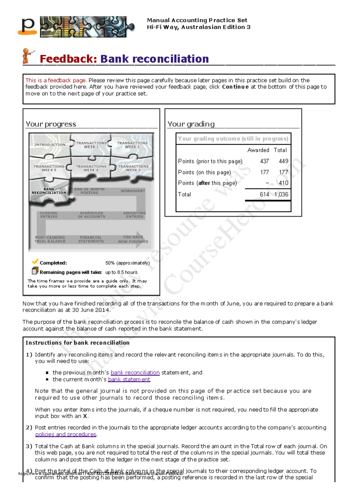 Manual Accounting Practice Set Way Australasian Edition 3 Feedback