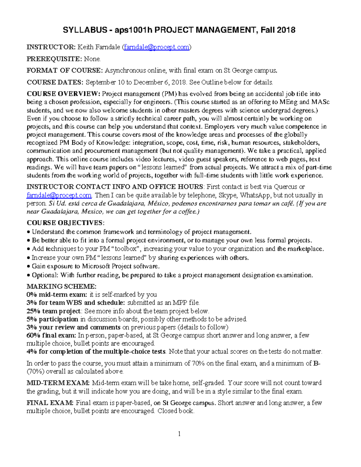 Syllabus+Project+Management+aps1001h+2018 +Fall - SYLLABUS - aps1001h ...