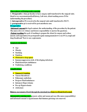Study Guide Exam 1 - This is not an exhaustive guide. Please be sure to ...