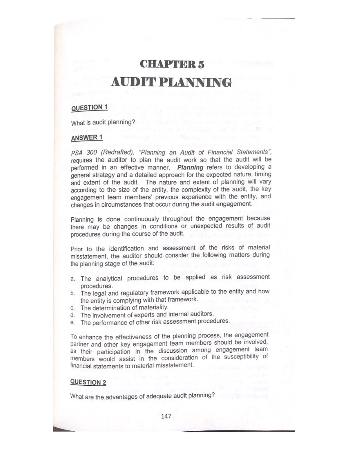 Auditing Theory Chapter 5 - Accountancy - Studocu