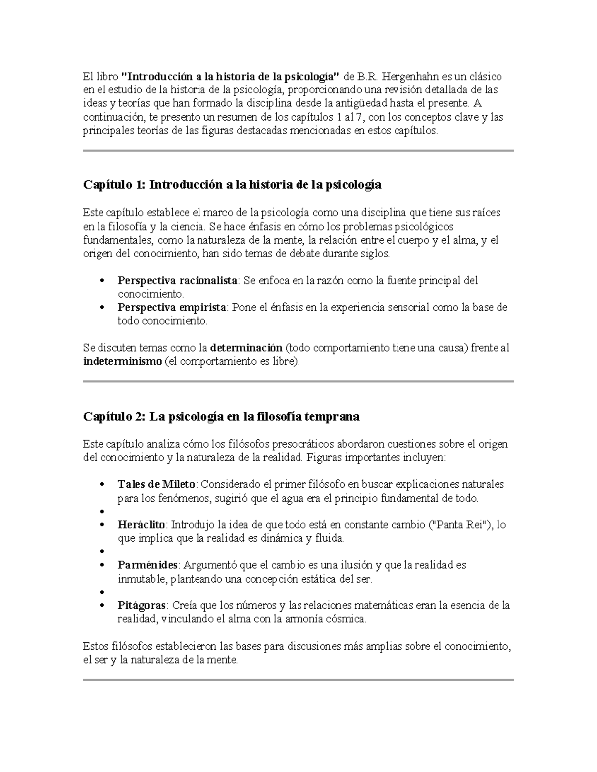 Historia De La Psicologia Super Resumen Chtgpt El Libro Introducción