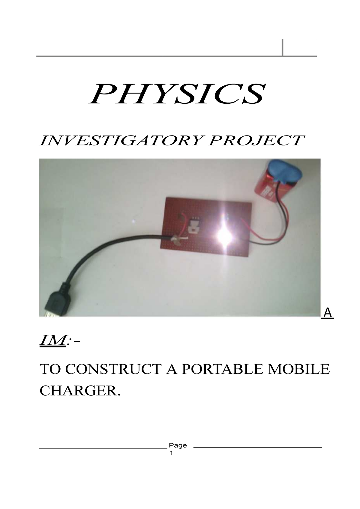 Physics Investigatory Project Class 12 Electrical Resistance And ...