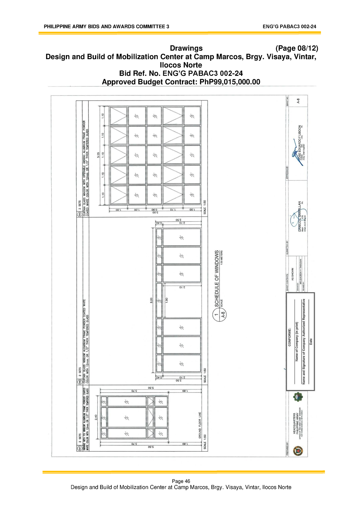 Bidding Documents P46-50 - Page 46 Drawings (Page 0 8 / 12 ) Design and ...