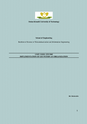 DLS S22 Engineering Survey - MUKIRIA TECHNICAL TRAINING INSTITUTE ...