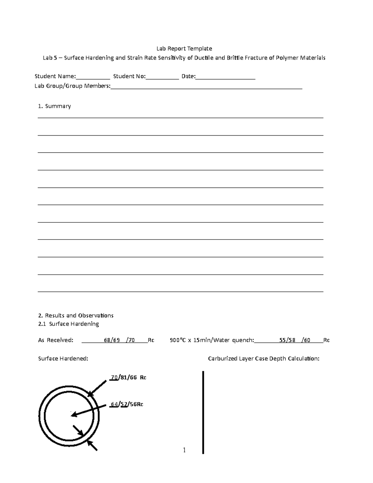 MAAE2700 Lab 05 Template - Lab Report Template Lab 5 – Surface ...