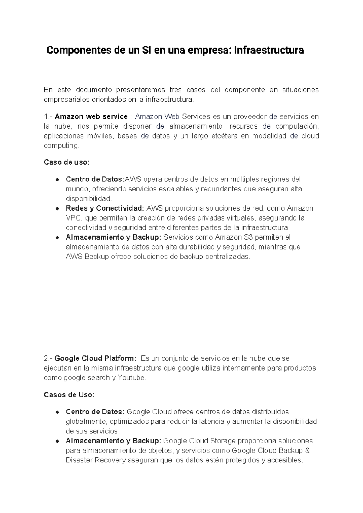 Informe de semana 1 - Componentes de un SI en una empresa ...