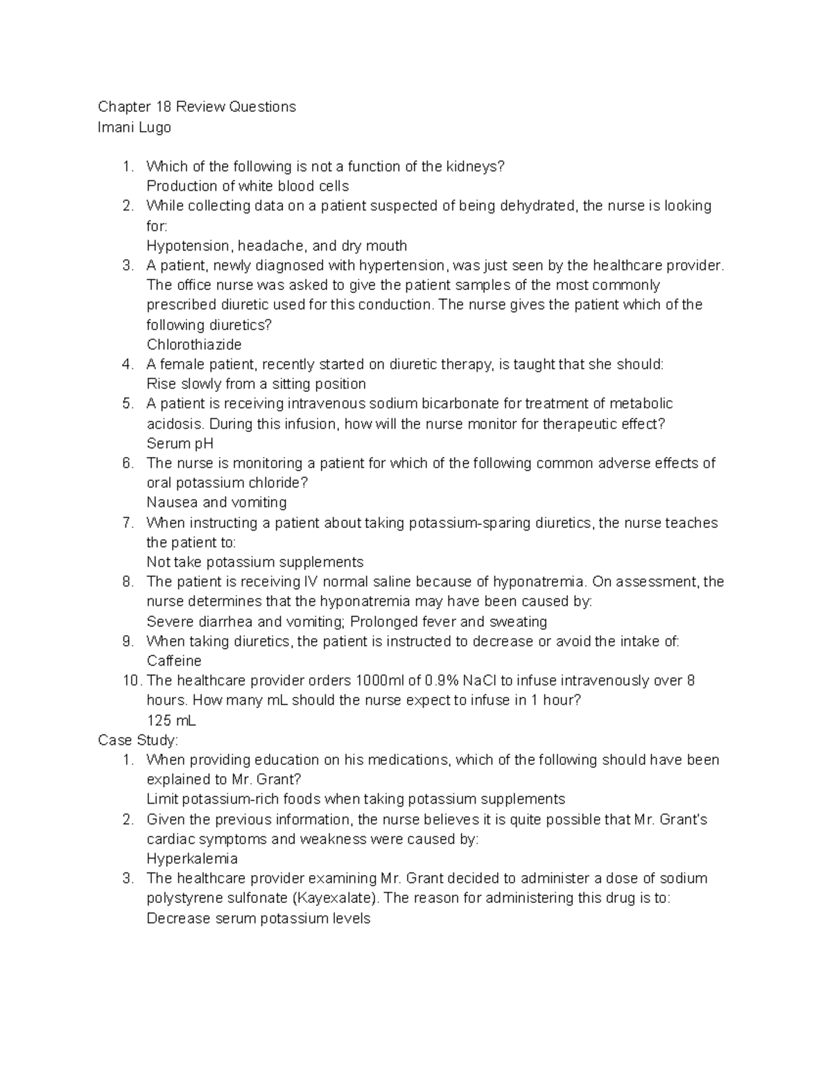 Chapter 18 Review Questions - Chapter 18 Review Questions Imani Lugo ...