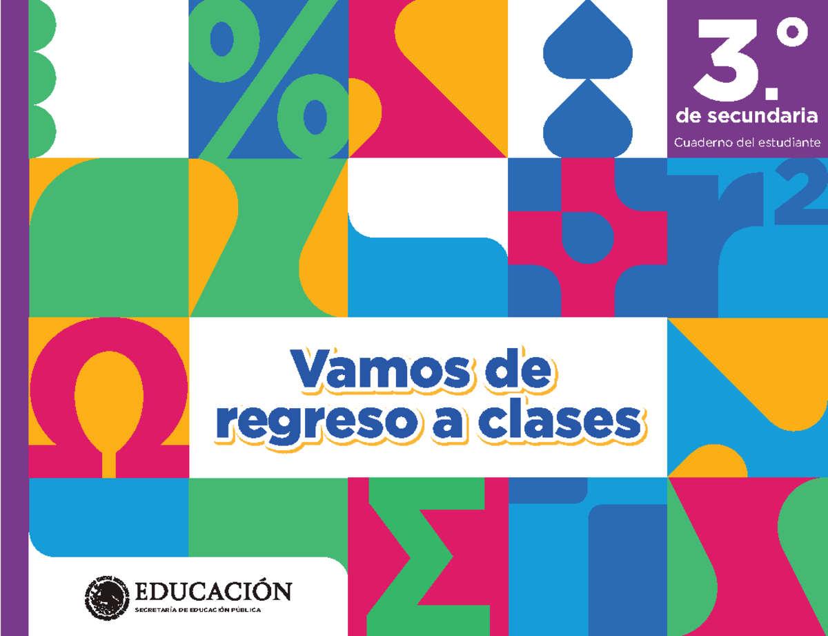 Cuadernillo actividades tercero secundaria - 3. o de secundaria ...