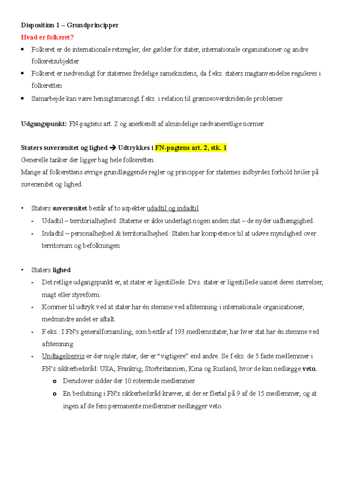 Disposition 1 - Grundprincipper - Disposition 1 – Grundprincipper Hvad ...