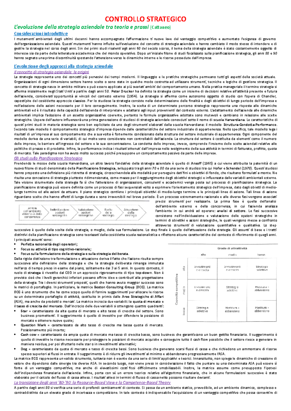 Controllo Strategico - CONTROLLO STRATEGICO L’evoluzione Della ...