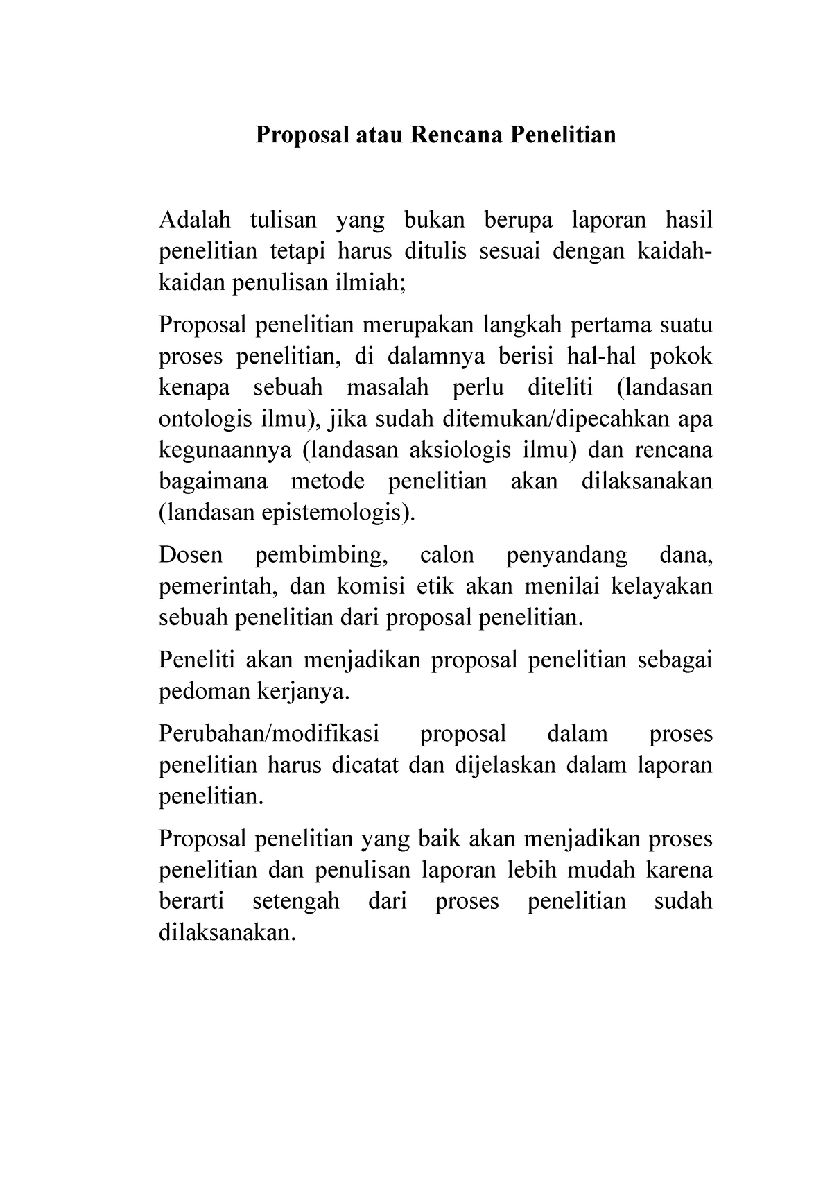 Bmi Bab 5 2 Catatan Proposal Atau Rencana Penelitian Adalah Tulisan Yang Bukan Berupa 8445