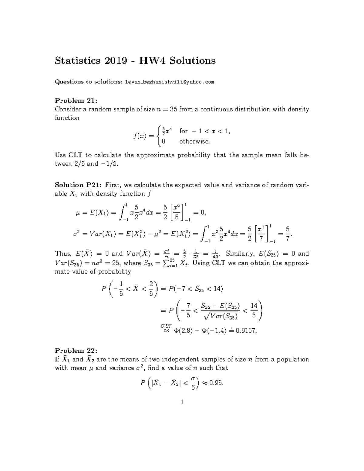 2019 HW4-Solution - Solution For Homework Provided By TA - Statistics ...