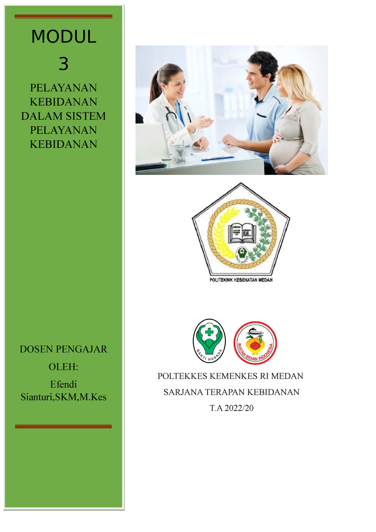 Modul Kel 3 Pelay Keb Poltekkes Kemenkes Ri Medan Sarjana Terapan