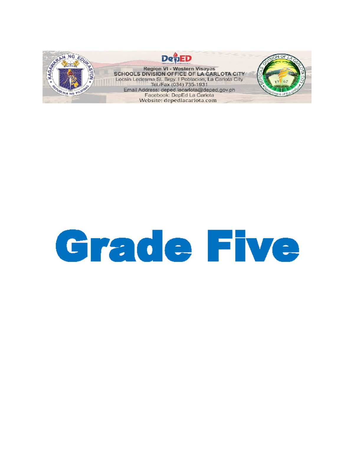 LASTemplatescience Grade Five To the Learners LEARNING ACTIVITY SHEETS IN SCIENCE GRADE