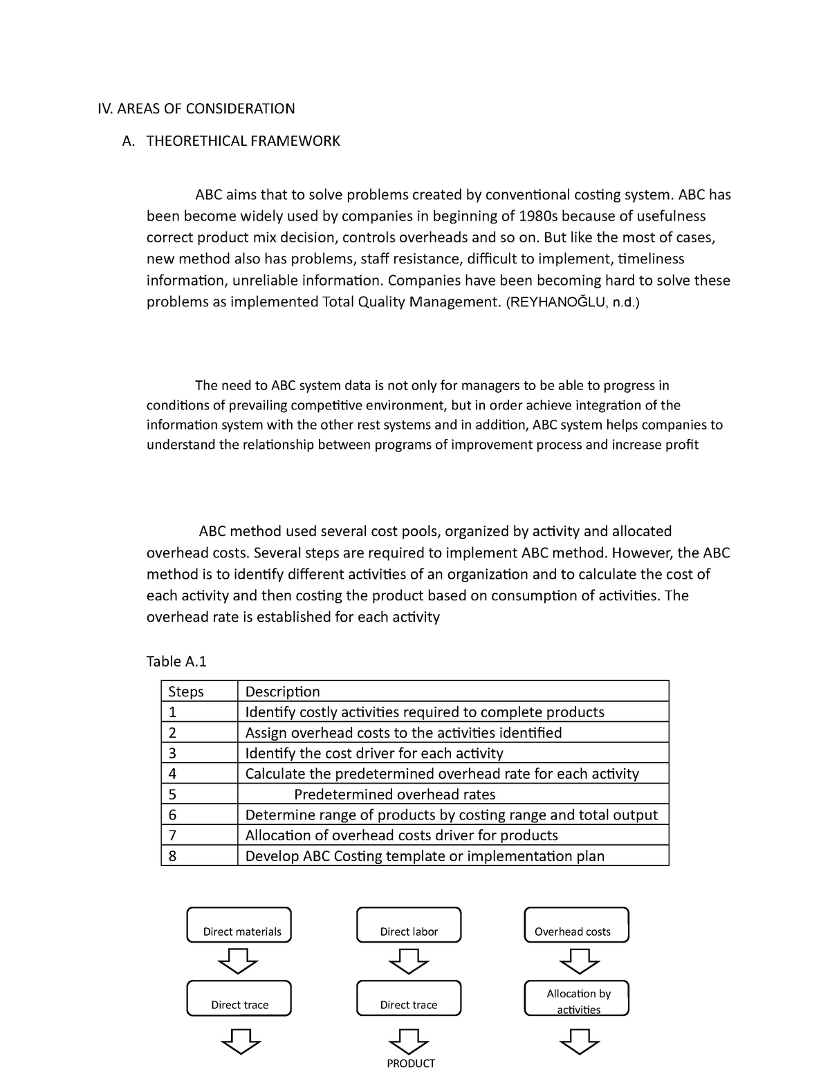 areas of consideration in case study examples