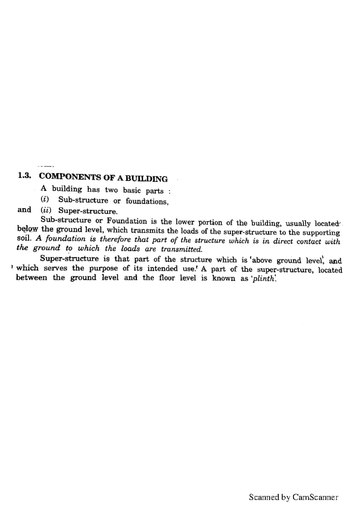 Building components- civil engineering notes s2 - Computer Science and ...