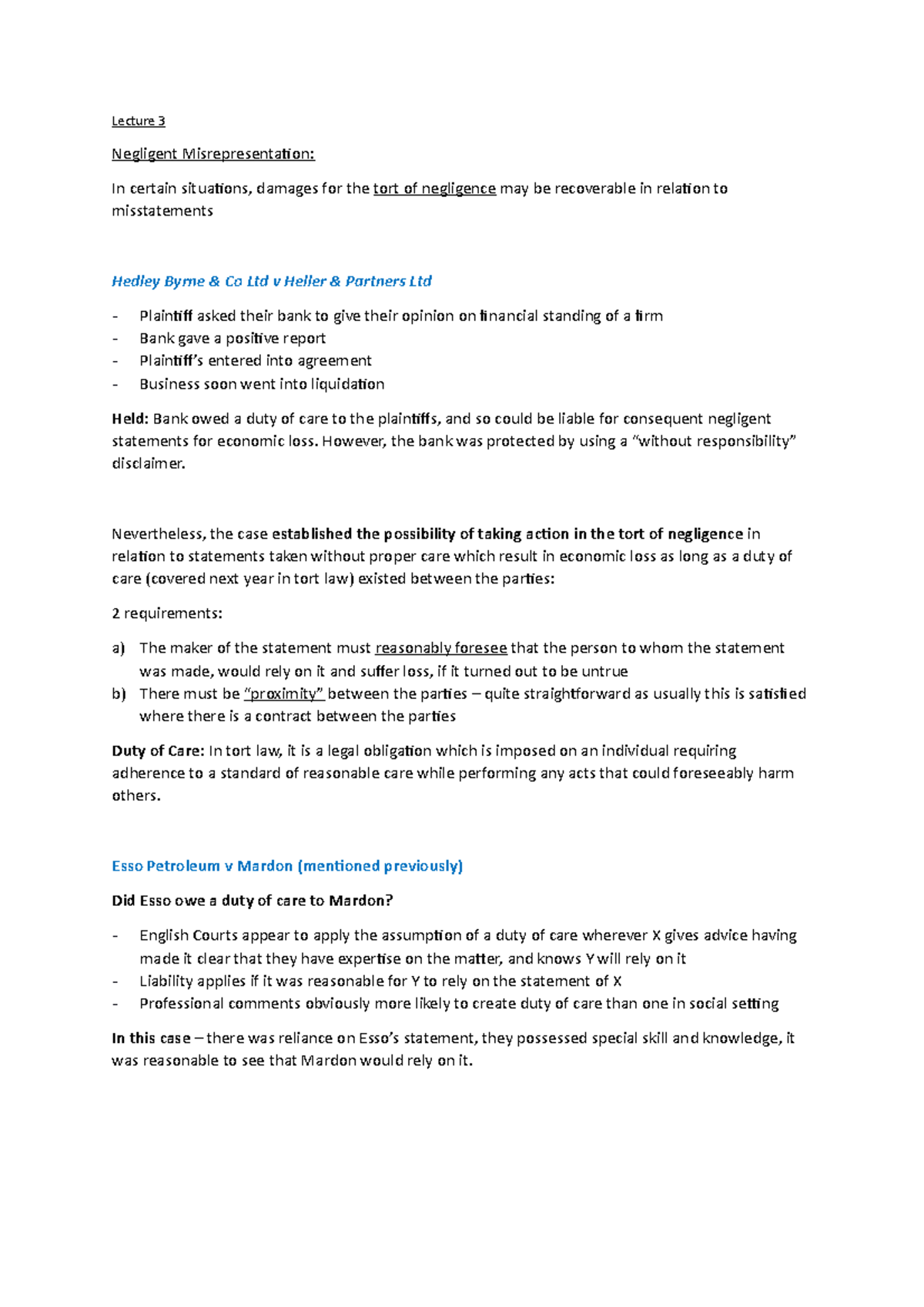 Lecture 3 Vitiating Factors Iii Lecture 3 Negligent Misrepresentaion In Certain Situaions Lecture 3 Vitiating Factors Iii Lecture 3 Negligent Misrepresentaion In Certain Situaions