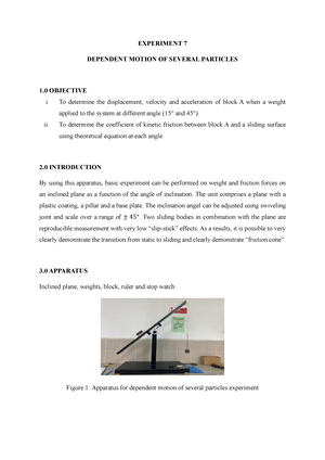 crank and slider experiment report