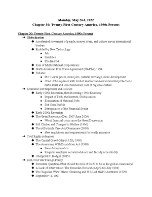 03 21 22 American History II Notes - Monday, March 21st, 2022-American ...