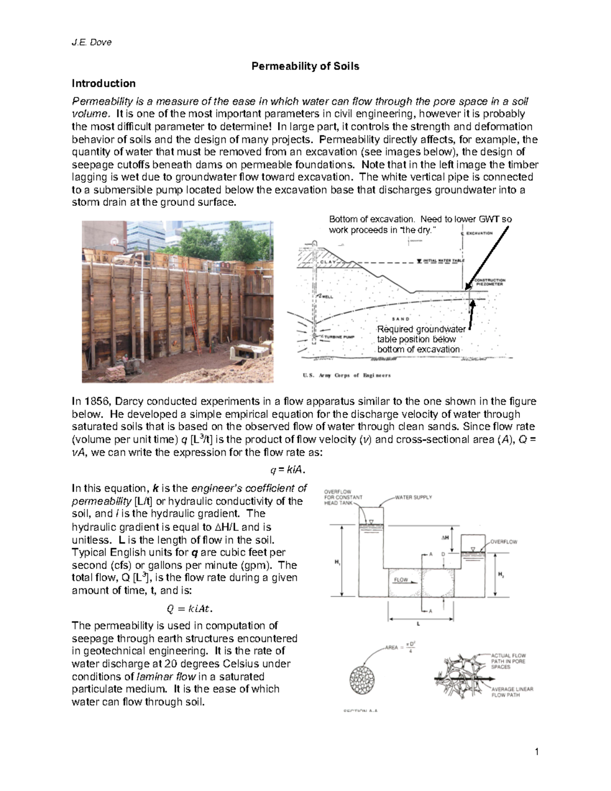 Permeability Notes - Permeability of Soils Introduction Permeability is ...