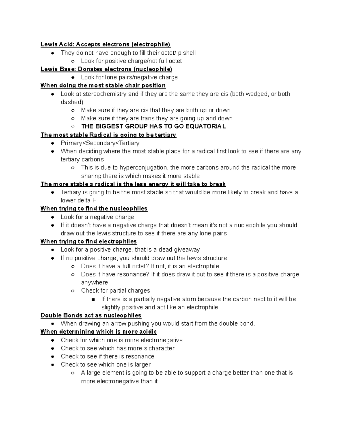 Review Midterm 1 CHEM - Chem Study Guide - Lewis Acid: Accepts ...
