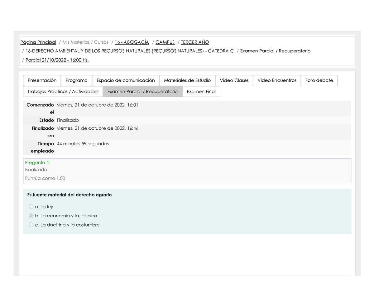 Parcial 21 10 2022 16 00 Hs Revisión Del Intento Página Principal Mis Materias Cursos 2824