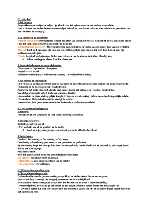 Samenvatting-Communicatie 1 + Uitleg Les - SAMENVATTING COMMUNICATIE 1 ...