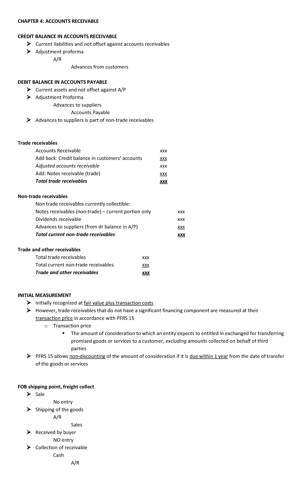 Accounts Receivables and Notes Receivables Lecture Notes - CHAPTER 4 ...