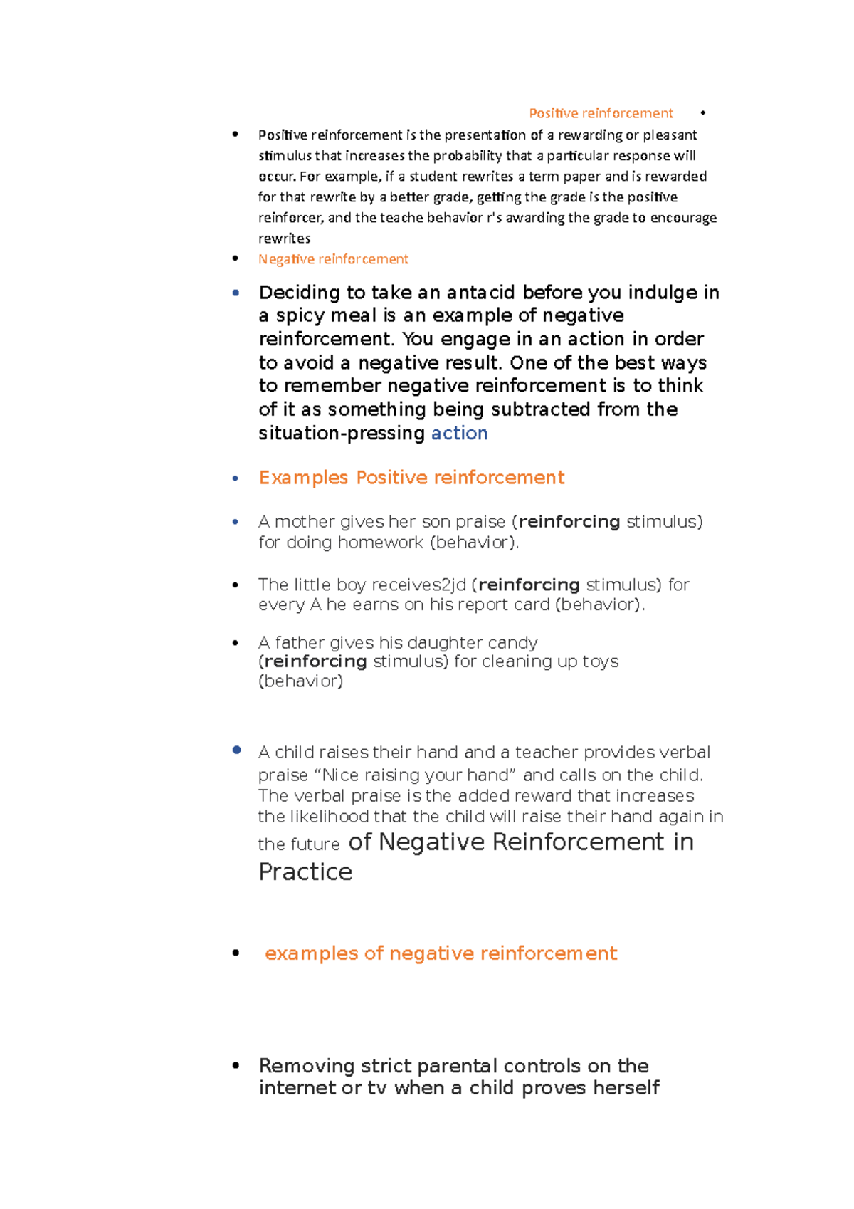 Positive reinforcement and negative reinforcement - Positive ...