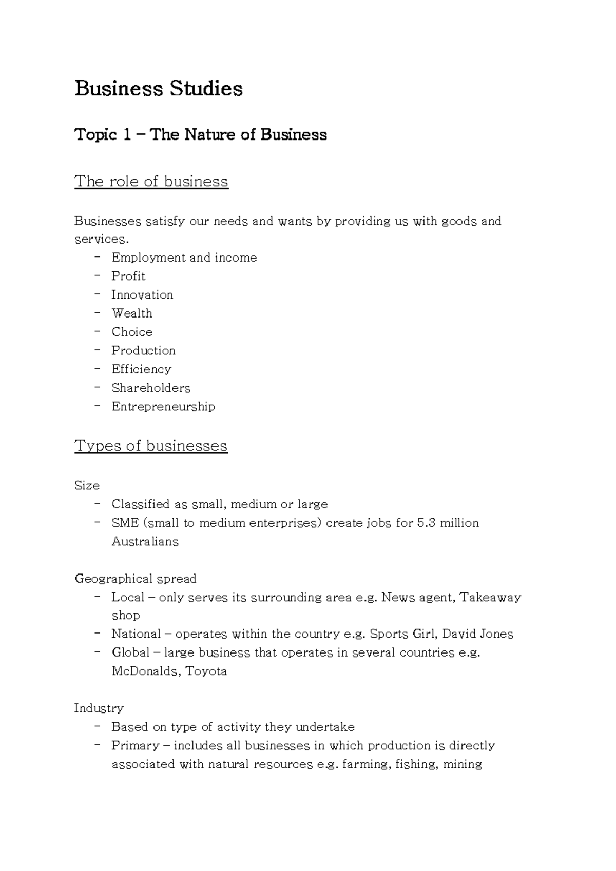 business-studies-yr-11-business-studies-topic-1-the-nature-of