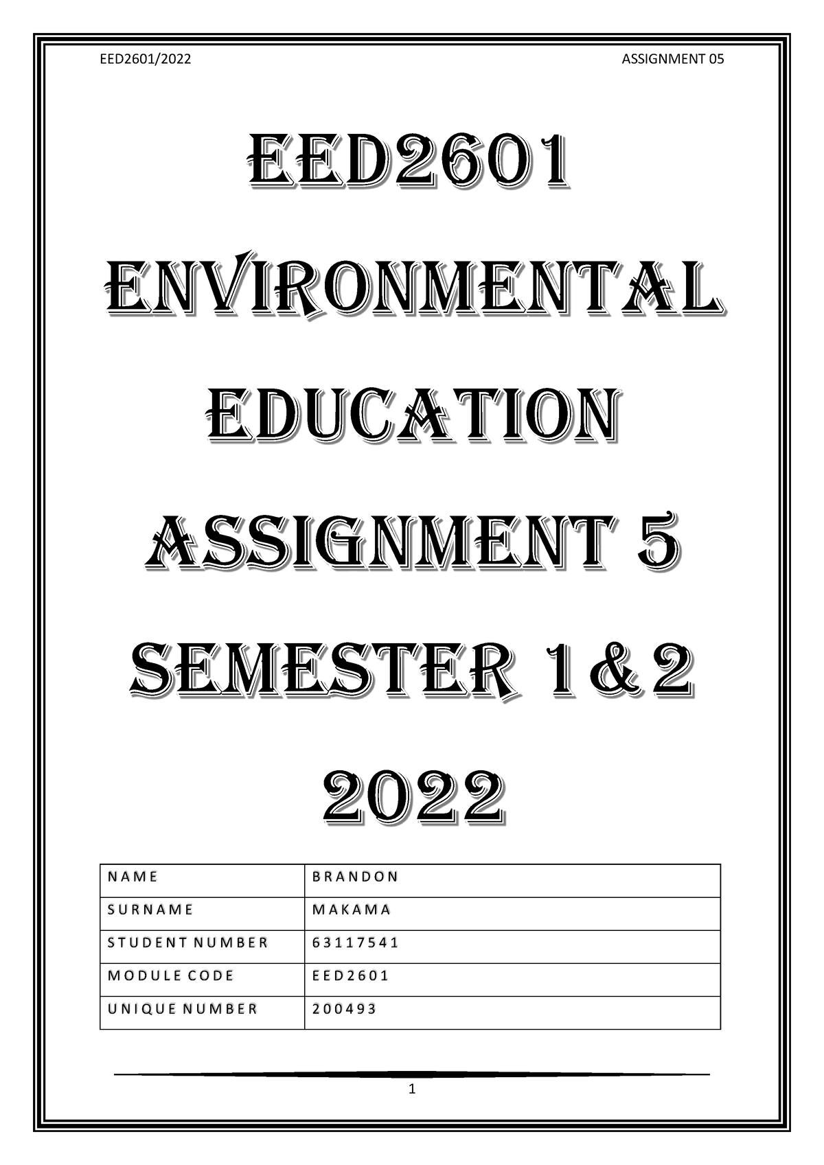 eed2601 assignment 5 answers 2023