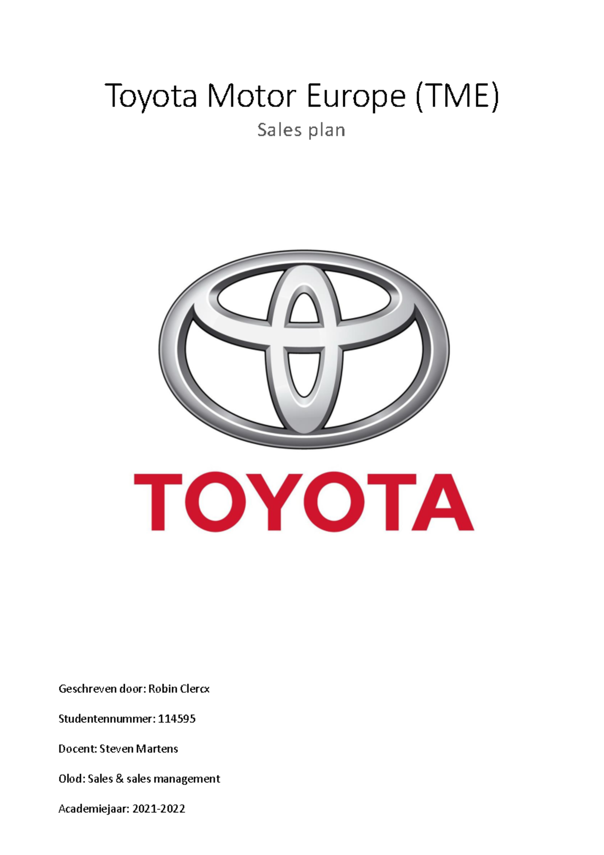 toyota-motor-europe-sales-plan-robin-clercx-toyota-motor-europe