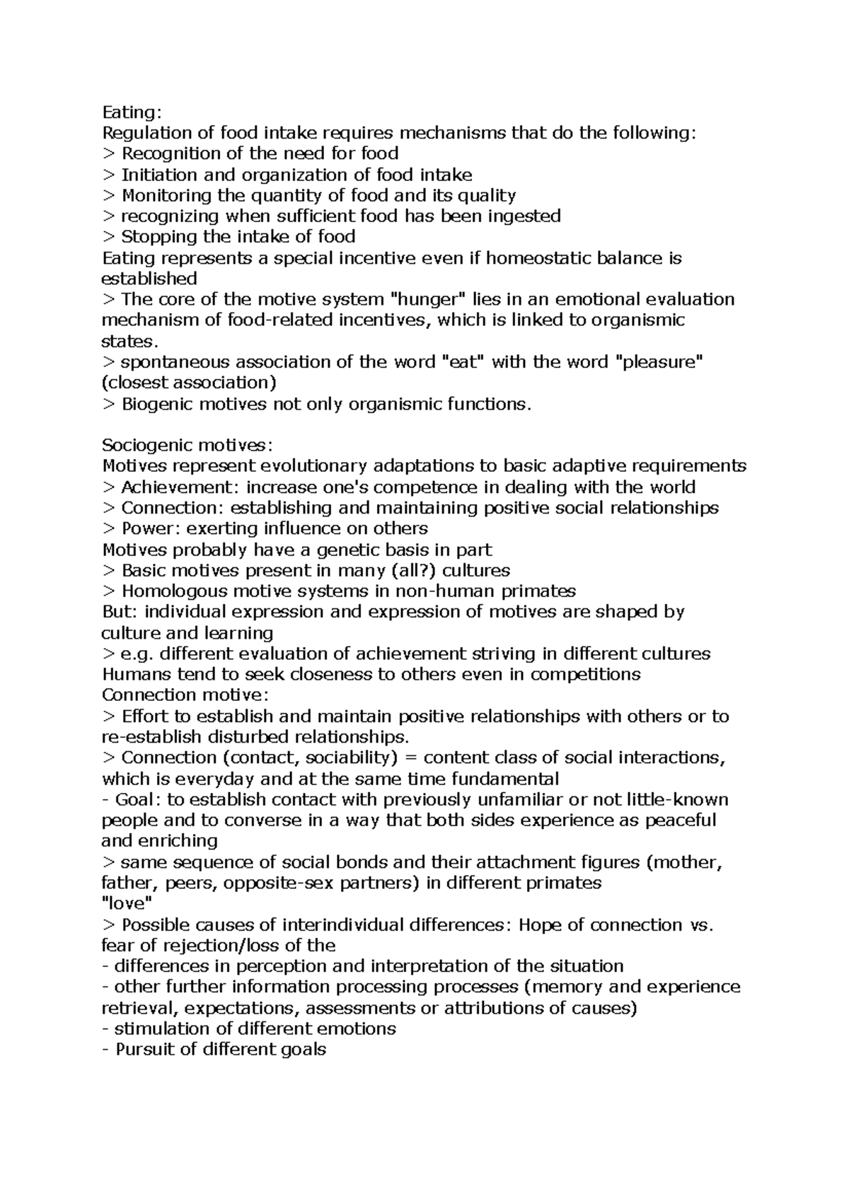 Eating - Introduction To Cognitive Psychology - Eating: Regulation of ...