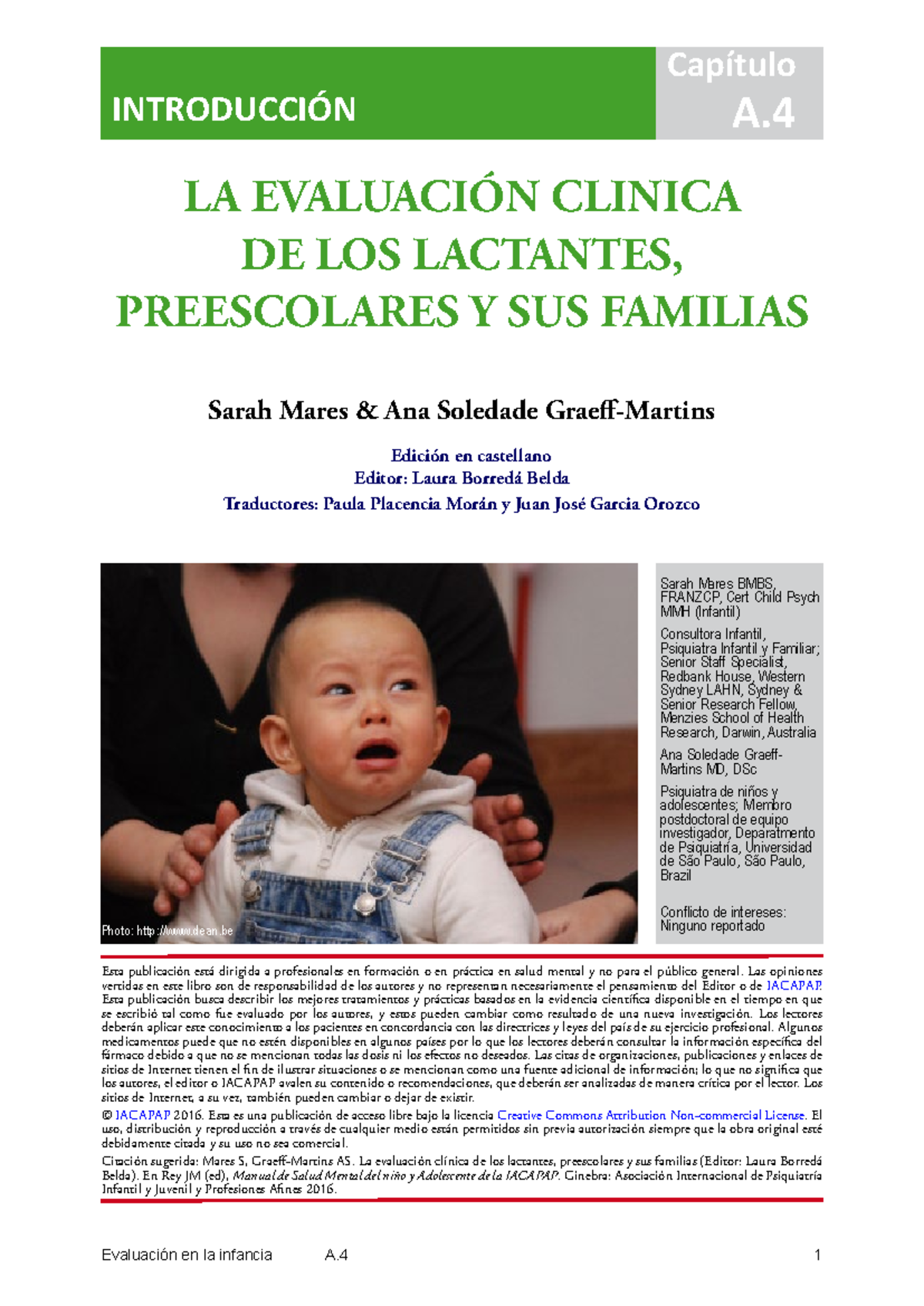 PSICOLOGIA DEL DESARROLLO - IACAPAP Textbook of Child and Adolescent ...