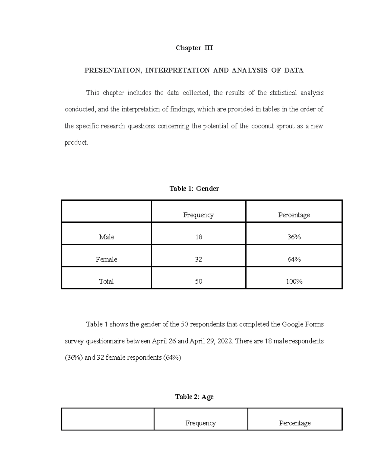 Chapter 3 - Chapter III PRESENTATION, INTERPRETATION AND ANALYSIS OF ...