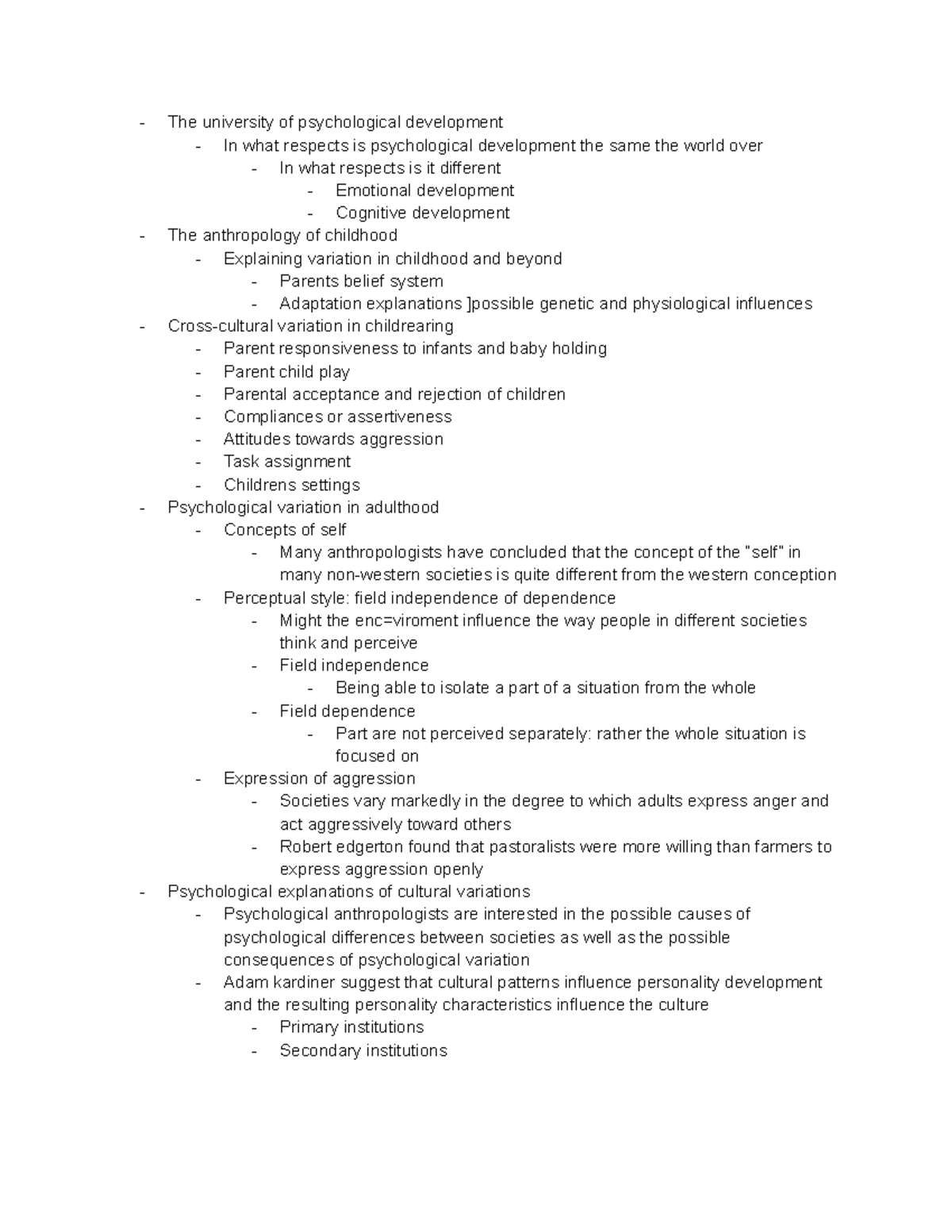 Chapter 13- Culture and the Individual - The university of ...