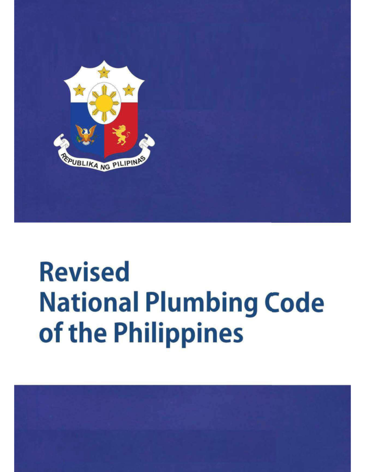 Revised plumbing code of the philippines - Philippine History And ...